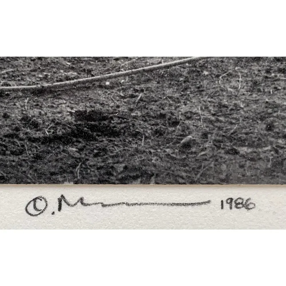 Oxbow Ranch Wolf Creek Montana B&W Photo 1986 Signed Western Holter Lake VTG